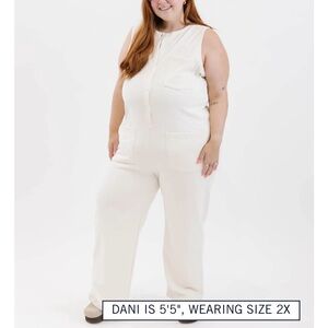 Smash + Tess XL Louisa Romper in Ecru, BNWT